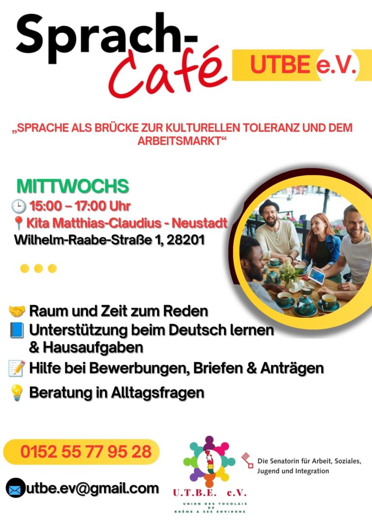 Flyer Spachcafé Beratung UTBE